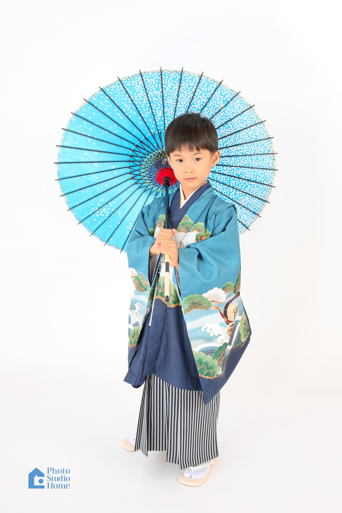 七五三　傘　男の子